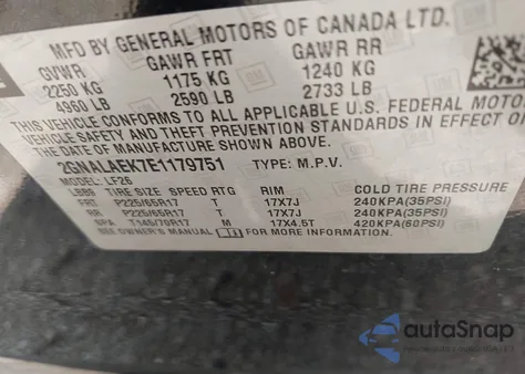 2014 Chevrolet Equinox Ls from USA, damaged, VIN 2GNALAEK7E1179751